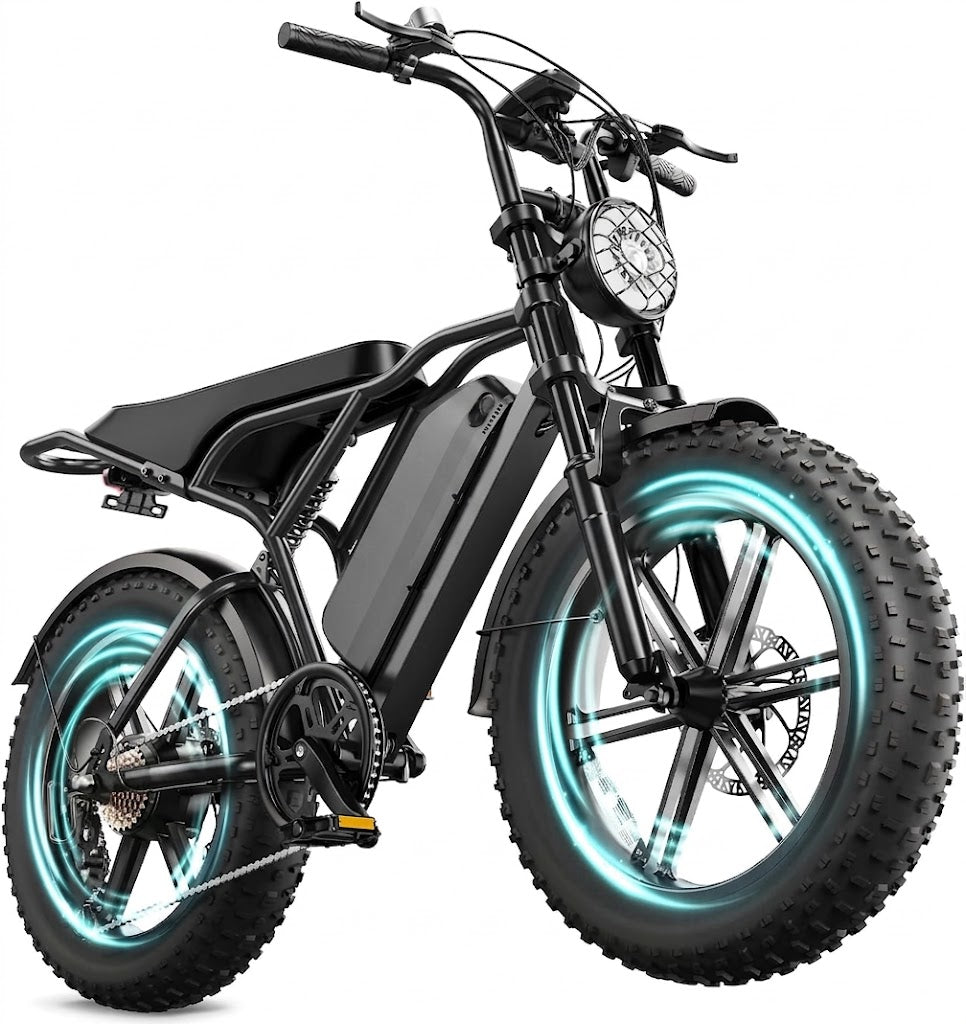 🔥 Bicicleta Elétrica para Adultos, Bateria de 48V 15Ah, Motor com Pico de 1500W, Pneus Fat 🔥